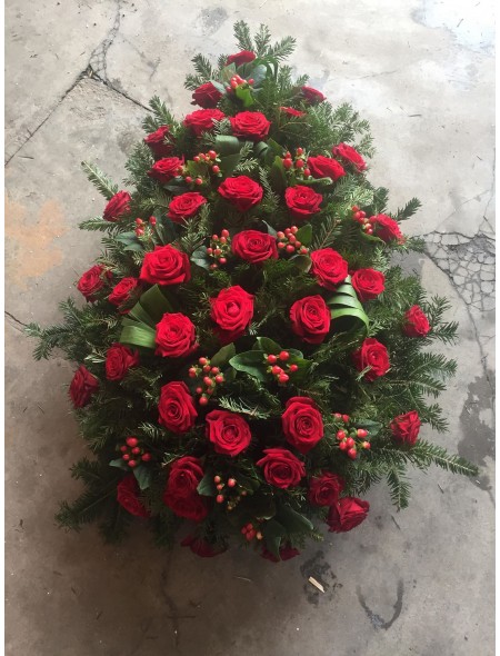 Coroana funerara din Trandafiri